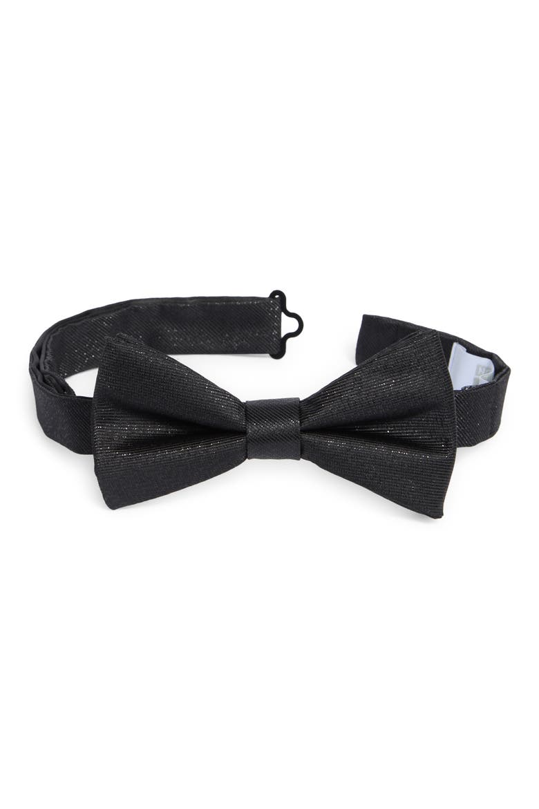 Harrington Metallic Bow Tie, Main, color, BLACK