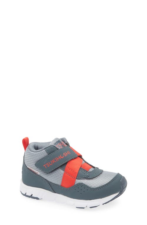 Tsukihoshi Kids' Tokyo Waterproof Sneaker In Slate/red