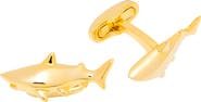 Link Up Gold Shark Cufflinks