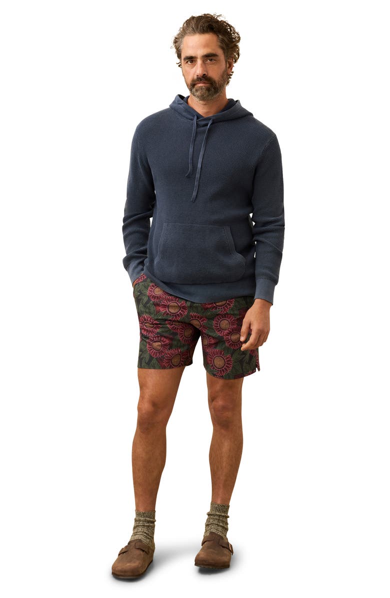 Faherty Sunwashed Sweater Hoodie, Alternate, color, Blue Nights