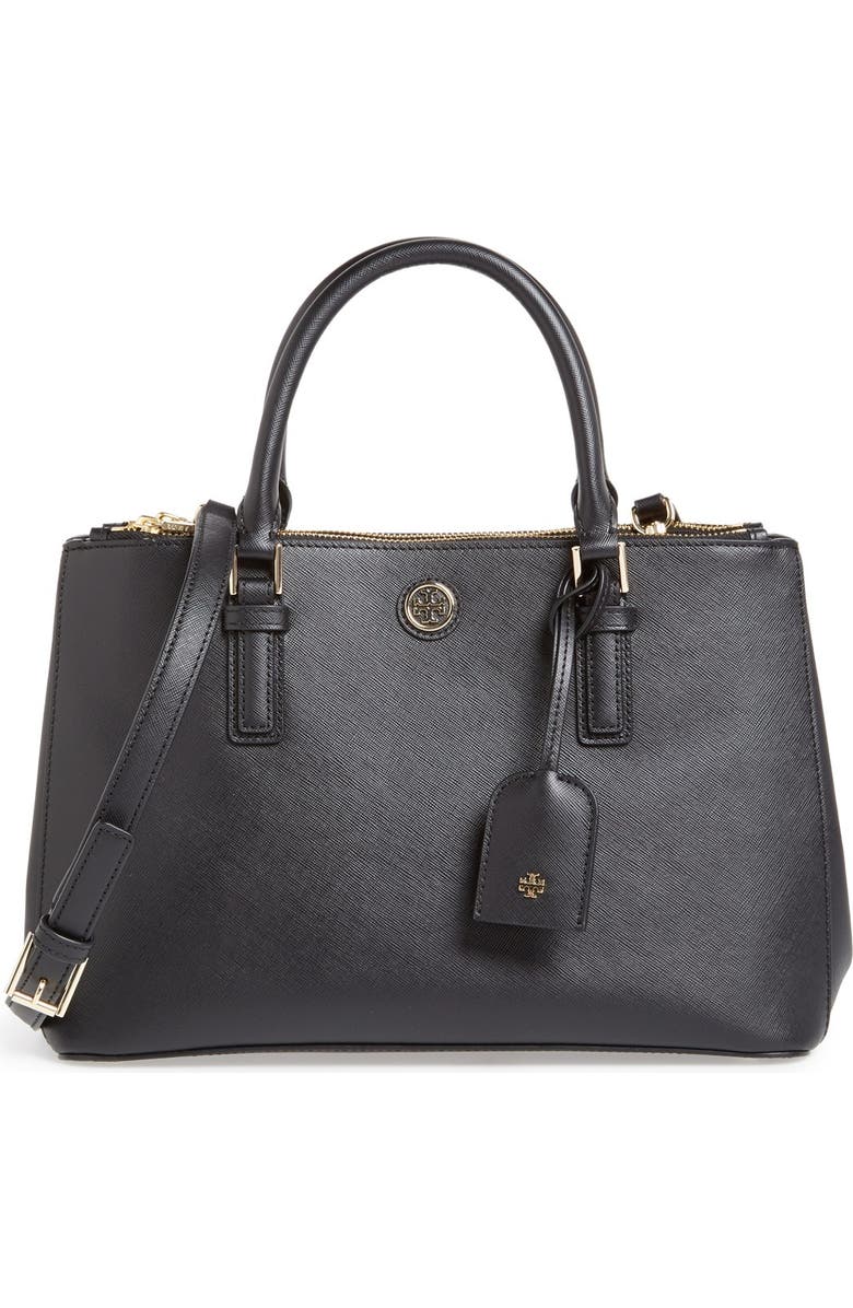 Tory Burch 'Mini Robinson' Double Zip Tote, Main, color,