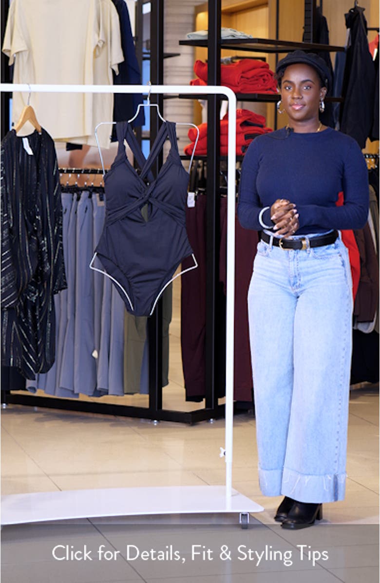 Color Code Twist One-Piece Swimsuit, sales video thumbnail