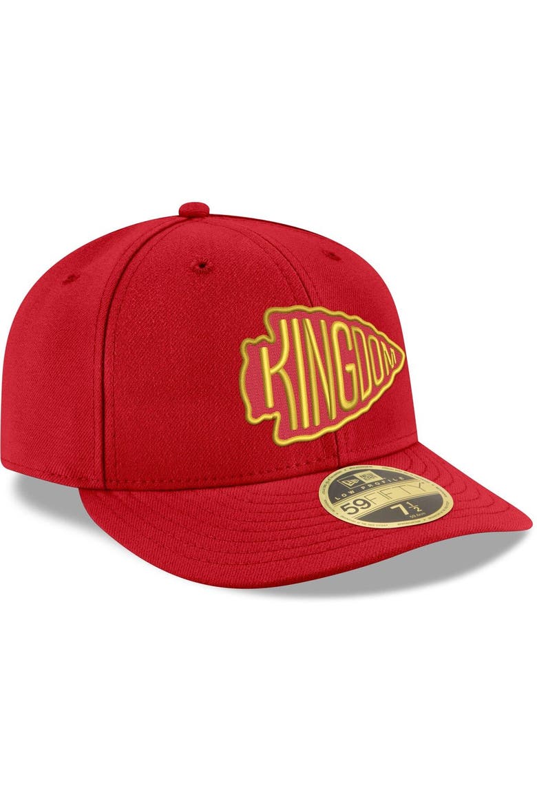 Men's New Era Red Kansas City Chiefs Omaha Low Profile 59FIFTY Fitted Team Hat, Alternate, color, Red