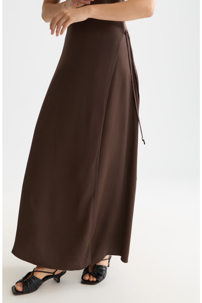 Cami Maxi Dress, Alternate, color, HOT FUDGE
