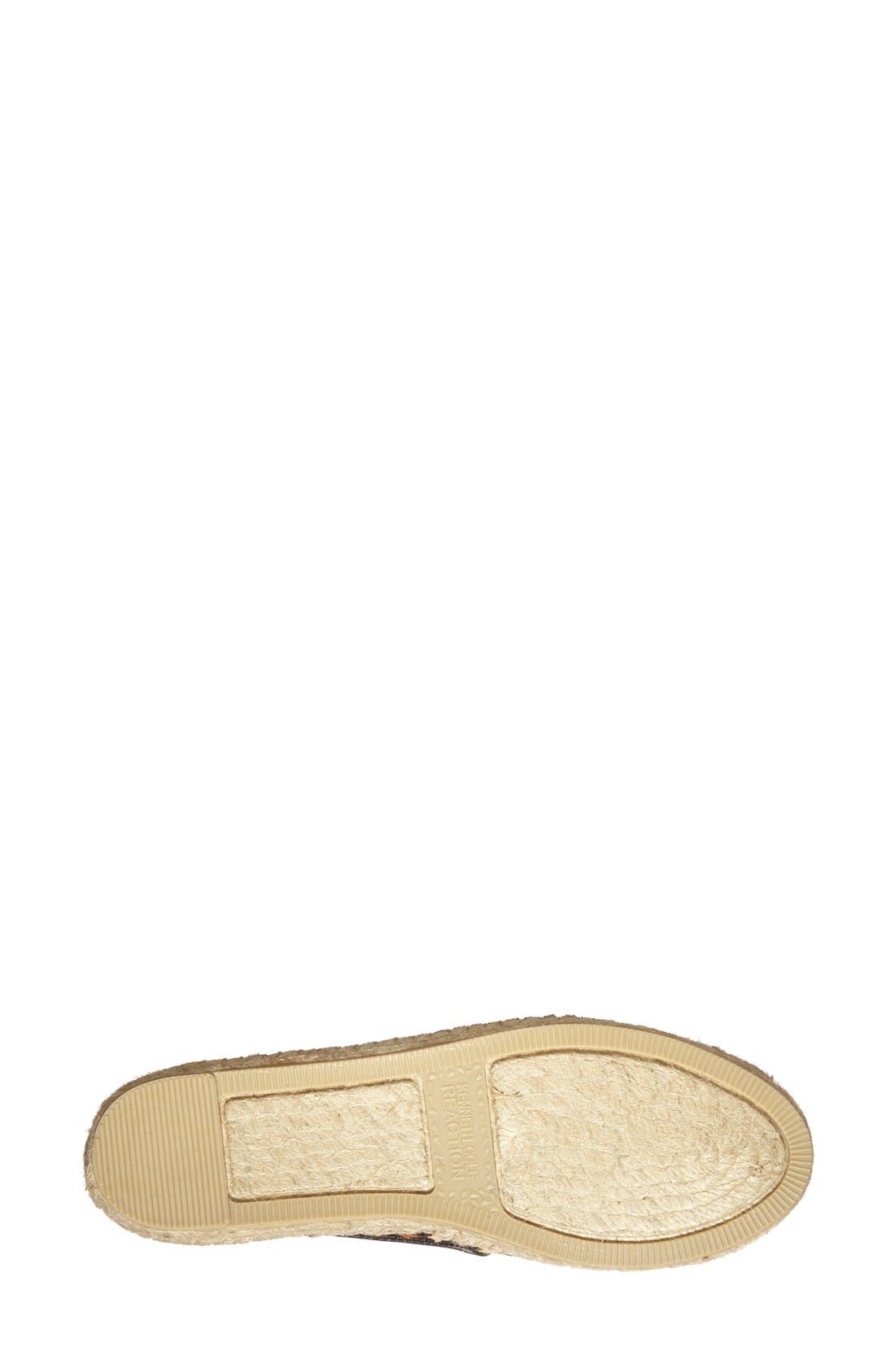 Kenneth Cole Reaction 'Boom Er' Espadrille Flat, Alternate, color, LEOPARD