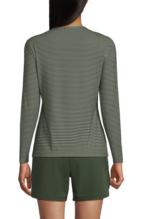 LANDS' END LANDS' END LONG SLEEVE RELAXED UPF 50 RASH GUARD 