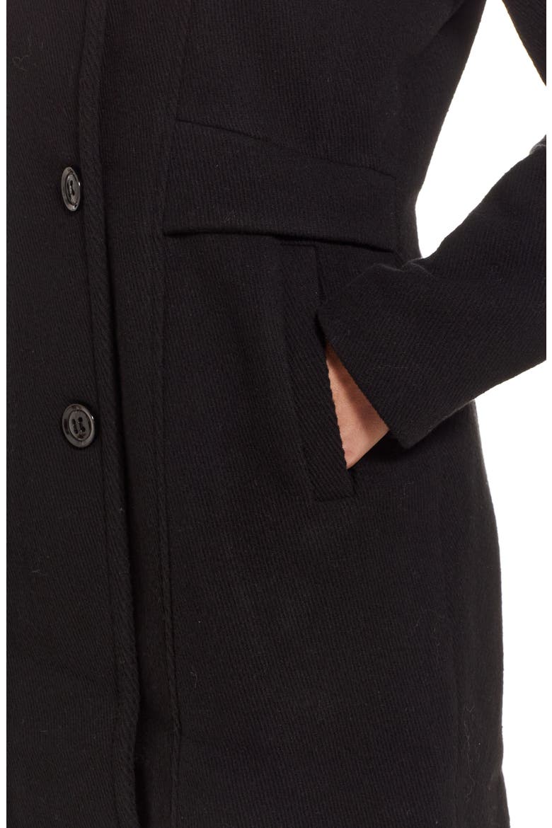 A-Line Coat, Alternate, color, BLACK