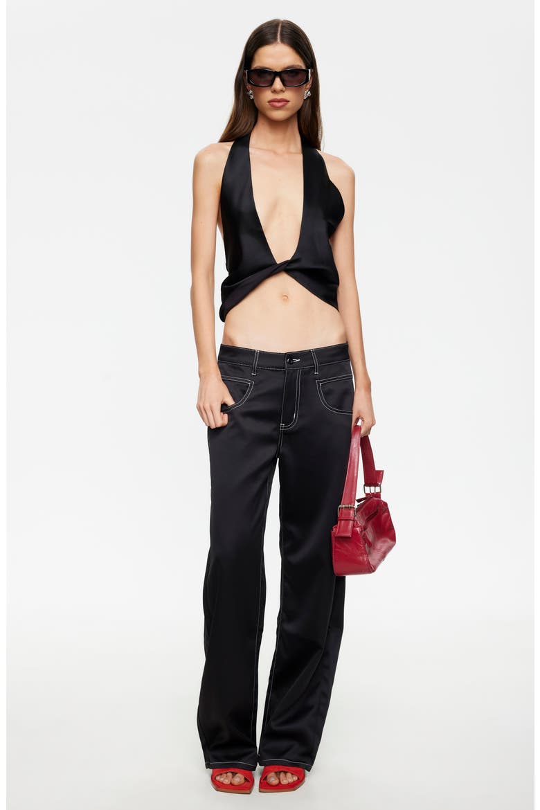 Serenity Straight Leg Pants, Alternate, color, NOIR