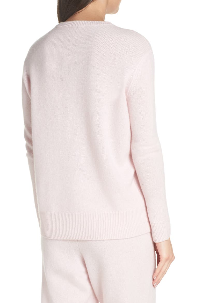 Cashmere & Silk Crewneck Pullover (Nordstrom Exclusive), Alternate, color, PINK