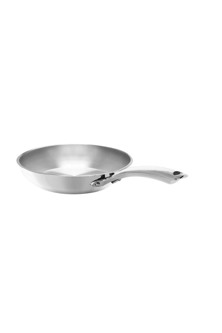 3.Clad 10-Inch Fry Pan, Main, color, Silver