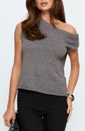Princess Polly Ashfield One-Shoulder Knit Top