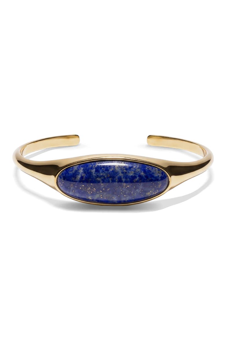 Cabochon Cuff Bracelet, Main, color, 14K GOLD VERMEIL