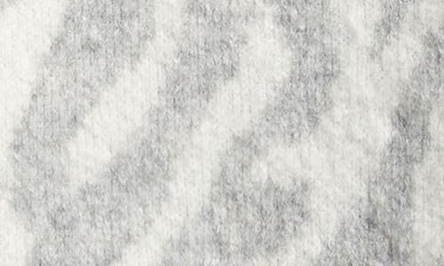 Freshman Kids' Zebra Stripe Sweater & Sweater Skirt Set In Gray