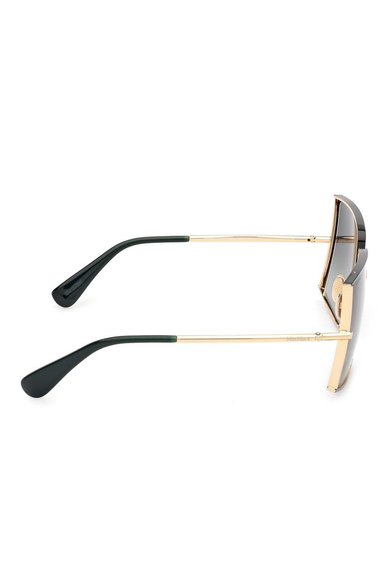 68mm Gradient Oversize Rectangular Sunglasses, Alternate, color, DEEP GOLD/ DEEP GREEN / GREEN