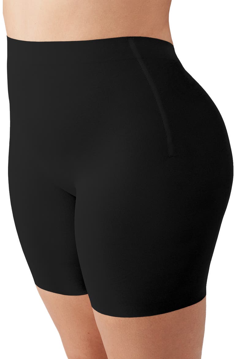 Shape Revelation® Hourglass Thigh Shaping Shorts, Alternate, color, BLACK