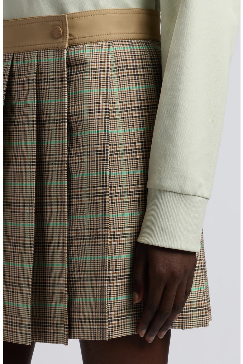 Plaid Wrap Skirt, Alternate, color, LIGHT BROWN