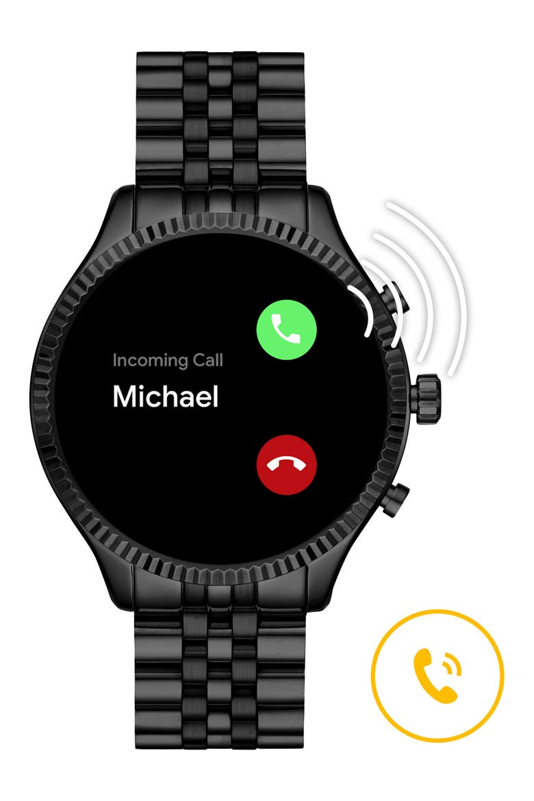 Gen 5 Lexington Bracelet Smart Watch, 44mm, Alternate, color, BLACK/ COLOR DISPLAY/ BLACK
