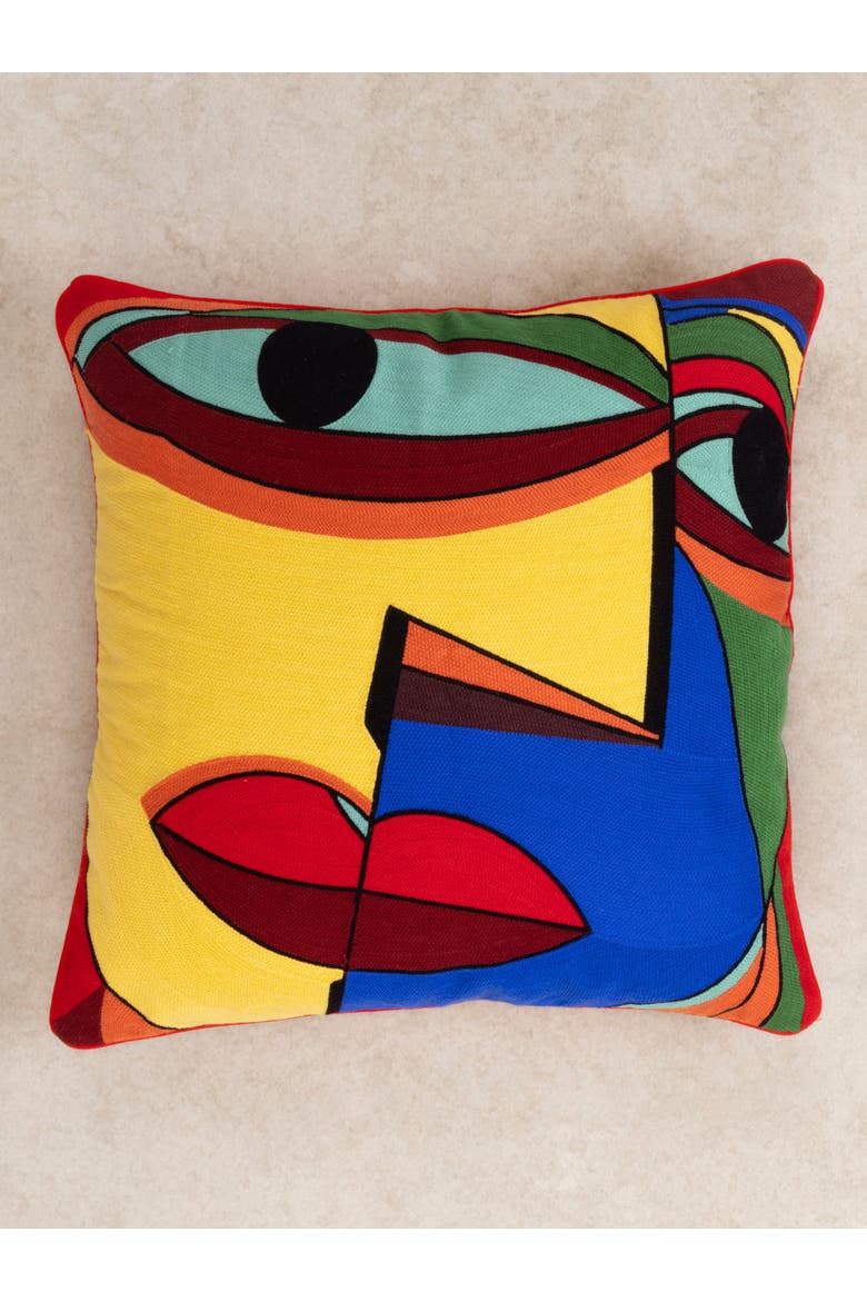Anatolia Throw Pillow Cover, Alternate, color, Multicolored