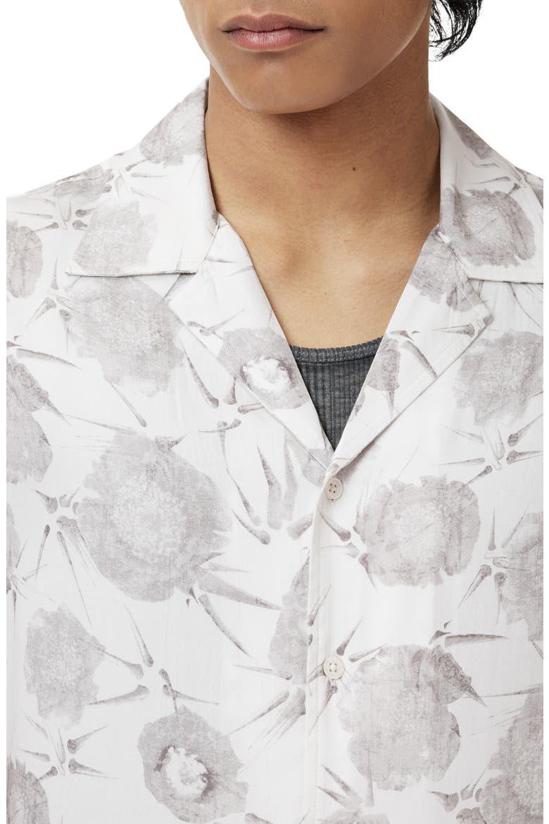 Dan Print Modal Camp Shirt, Alternate, color, WHITE
