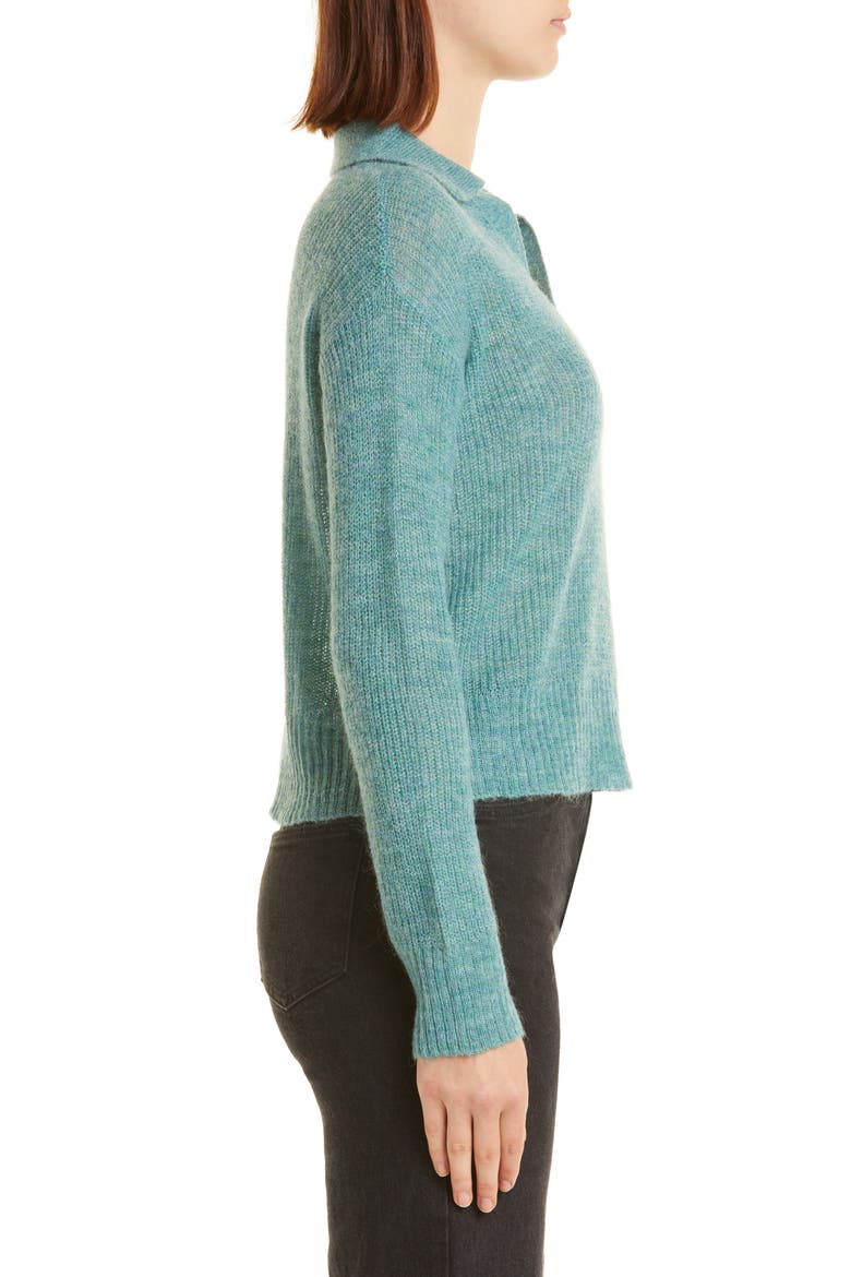 Polo Sweater, Alternate, color, KALE GREEN
