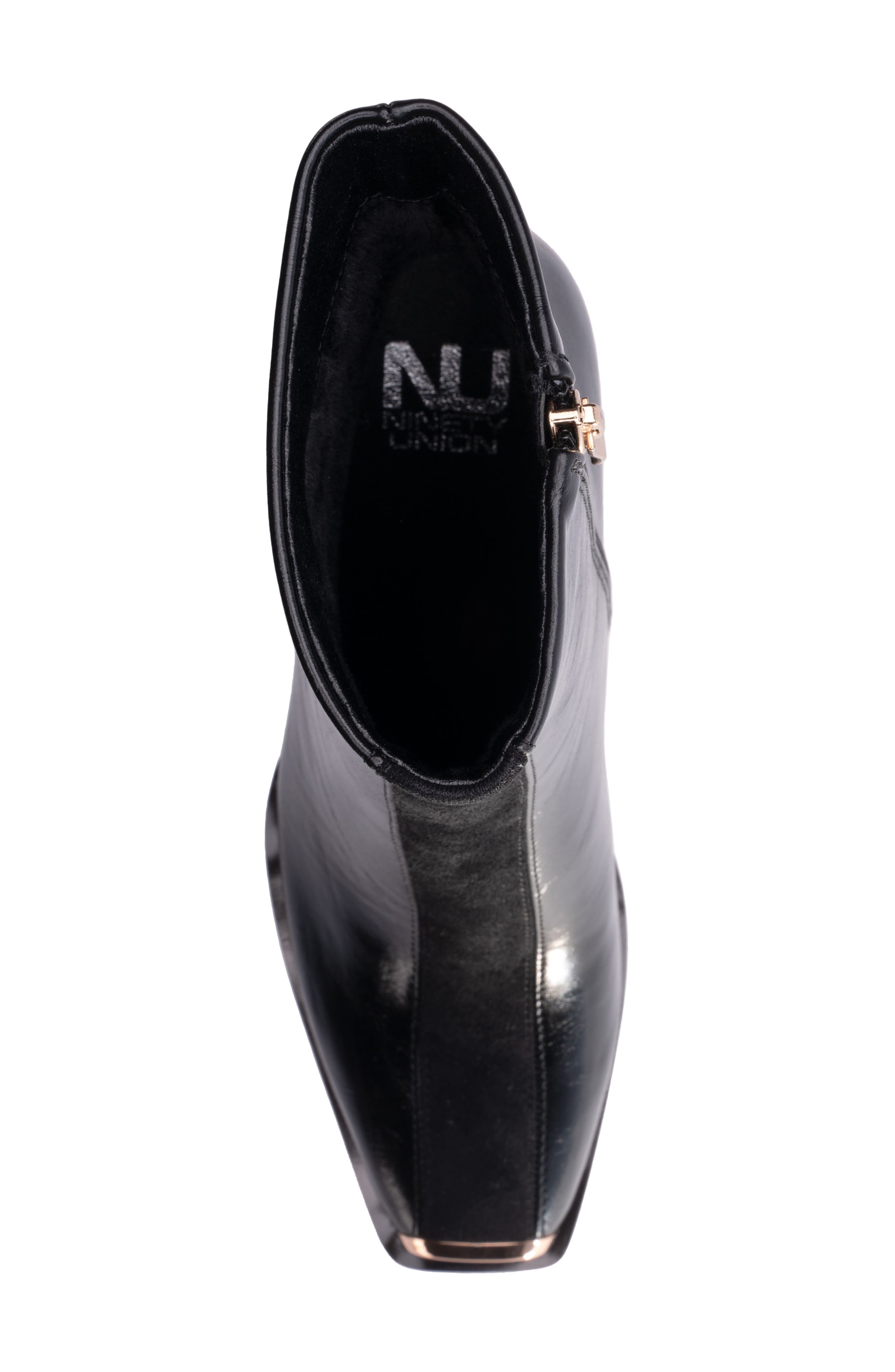 NINETY UNION Tempo Tipped Block Heel Bootie, Alternate, color, Black