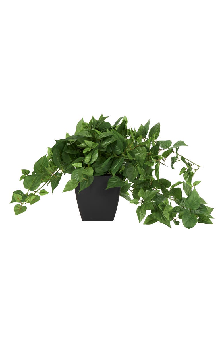 GINGER BIRCH STUDIO Green Faux Foliage Potted Artificial Plant, Alternate, color, Green