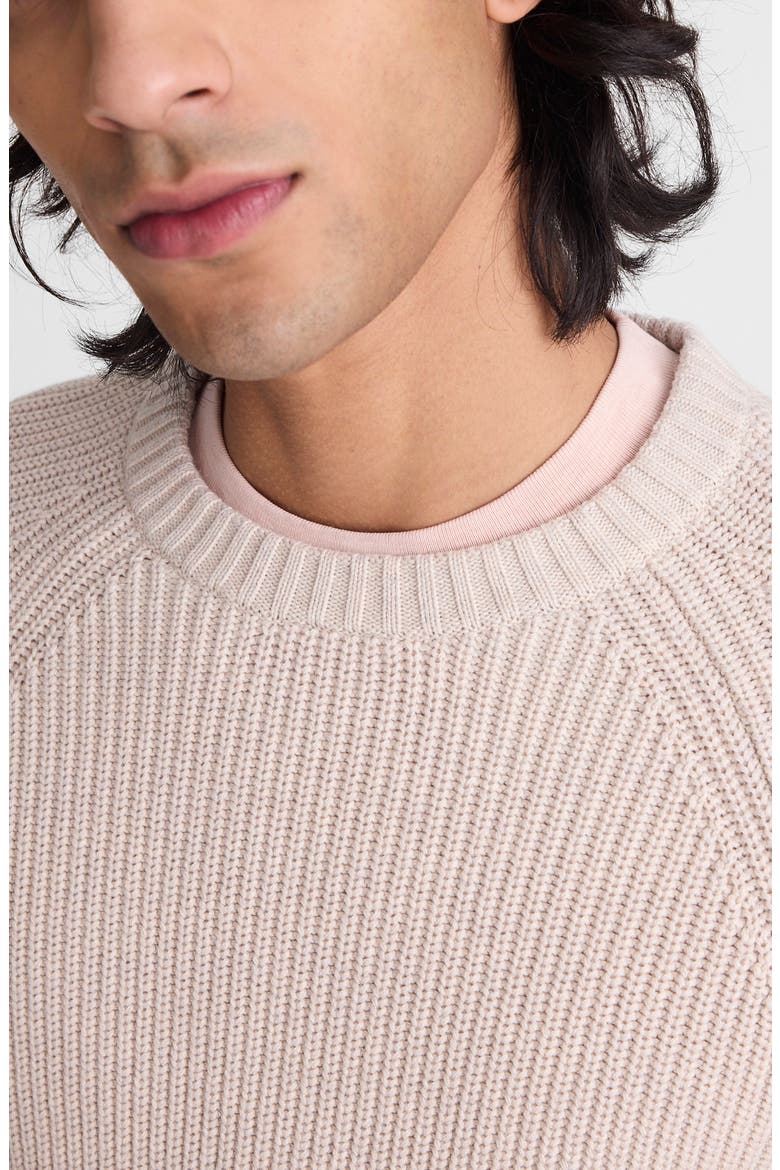 Shaker Stitch Cotton Sweater, Alternate, color, HEATHER STONE
