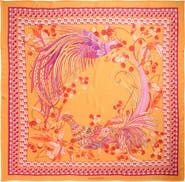 FERRAGAMO Animals Print Silk Square Scarf