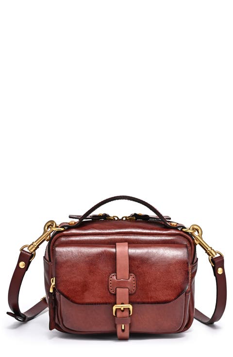 Ficus Leather Crossbody Bag