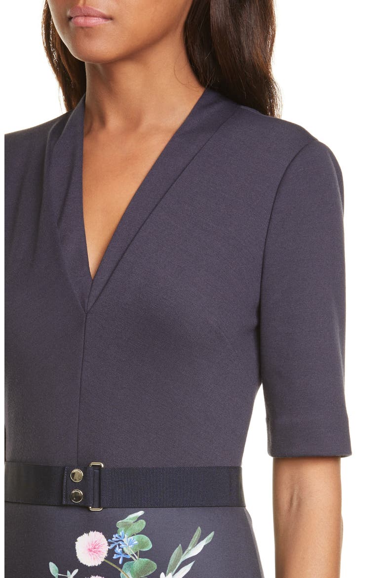 Norraa Fantasia Body-Con Dress, Alternate, color, NAVY