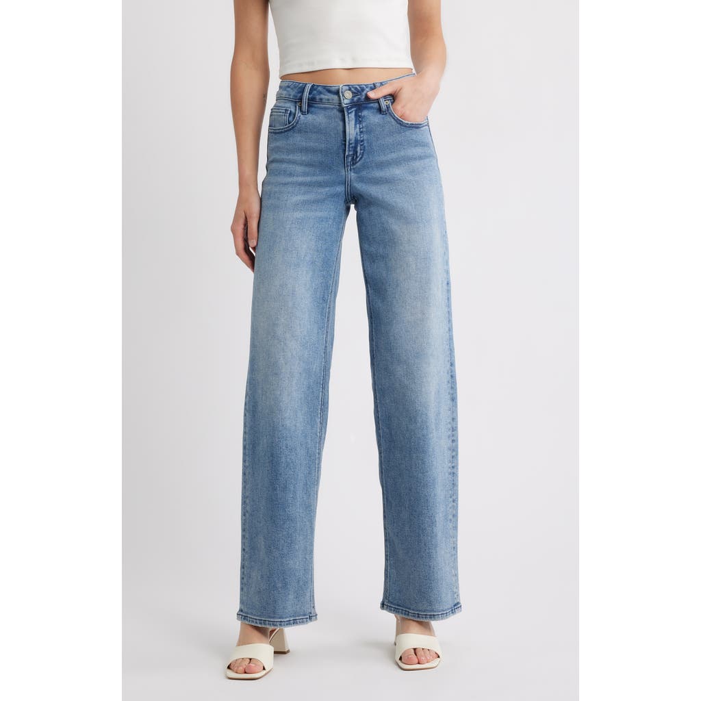 Hidden Jeans Mid Rise Dad Jeans In Blue