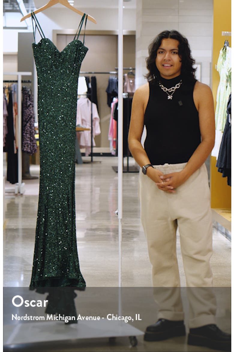 Strapless Sequin Mermaid Gown video