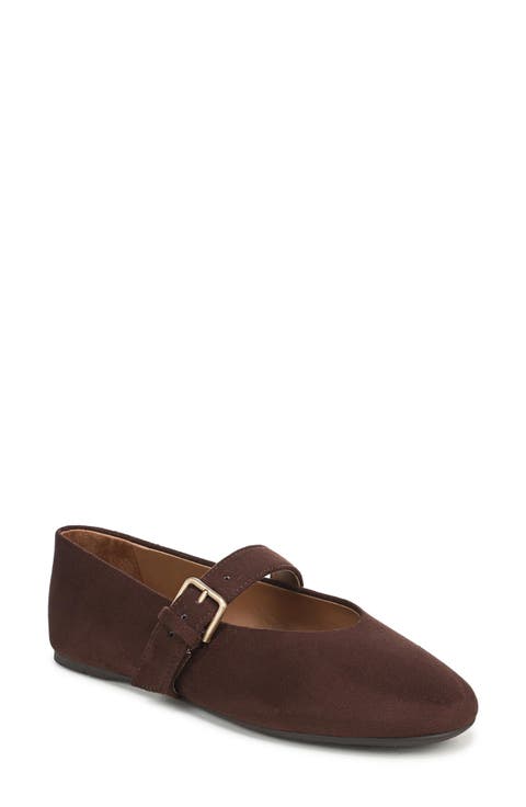 Teresa Faux Leather Mary Jane Flat