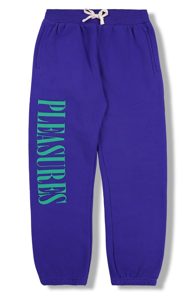 PLEASURES Onyx Logo Embroidered Sweatpants, Alternate, color, 