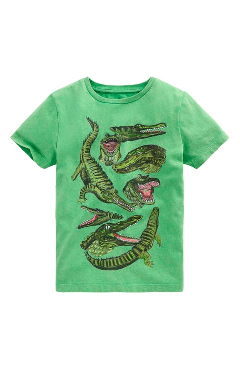 Kids' Educational Alligator Graphic Cotton T-Shirt (Toddler, Little Kid & Big Kid)