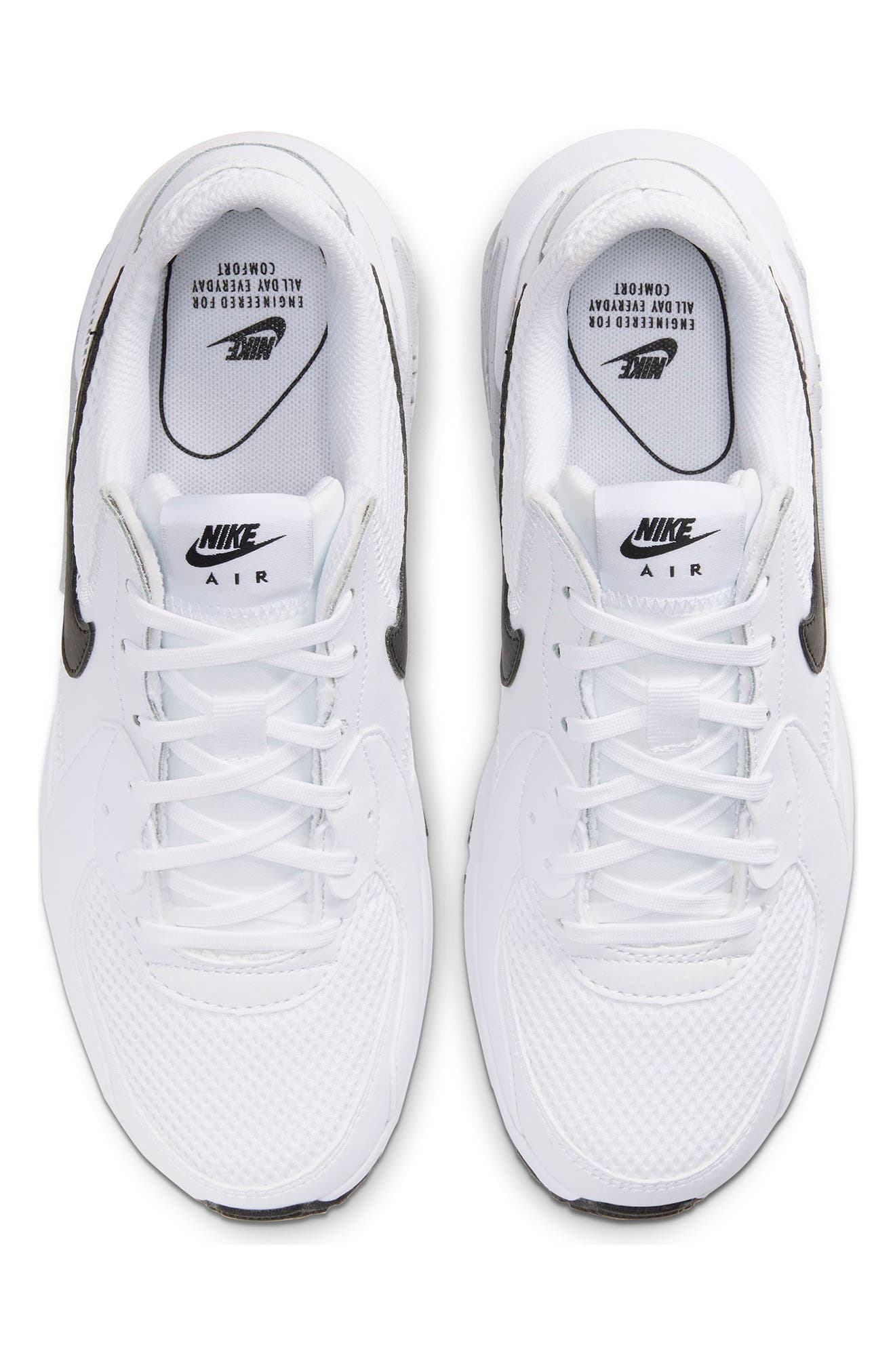 Nike Air Max Excee Sneaker, Alternate, color, 101 White/Black