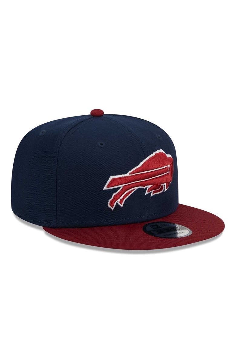 New Era Men's New Era Navy/Cardinal Buffalo Bills Color Pack 2-Tone 9FIFTY Snapback Hat, Alternate, color,