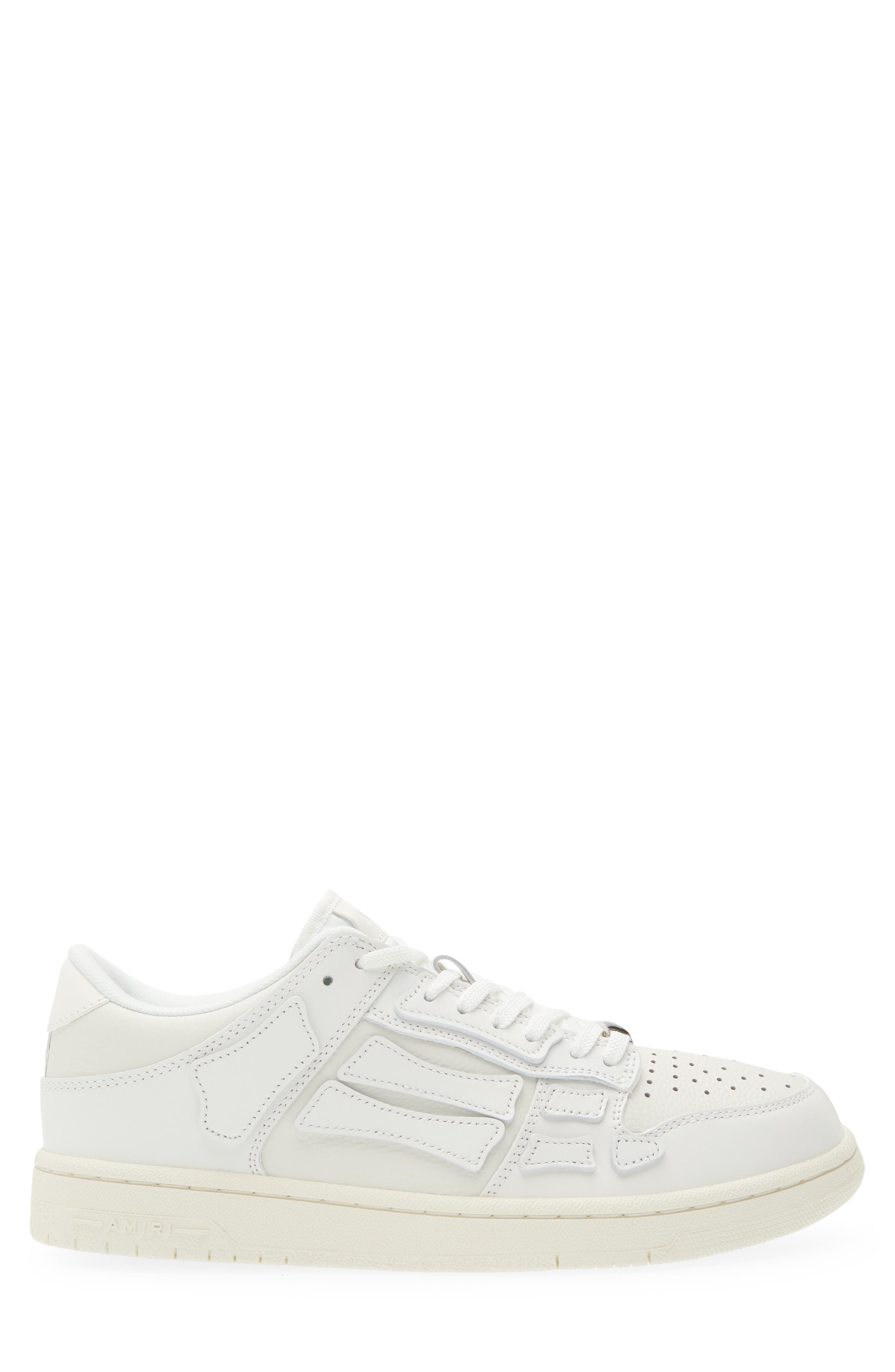 AMIRI Skeleton Low Top Sneaker, Alternate, color, White/ White/ Vintage