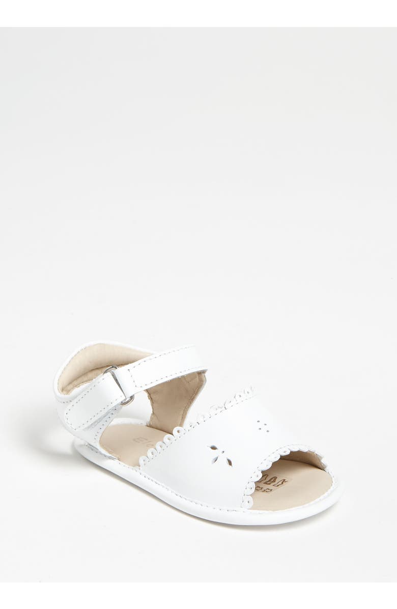 Elephantito Scalloped Sandal, Main, color, White