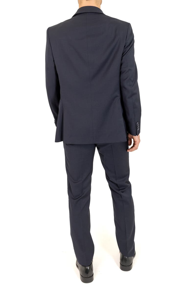 Trim Fit Wool Suit, Alternate, color, NAVY