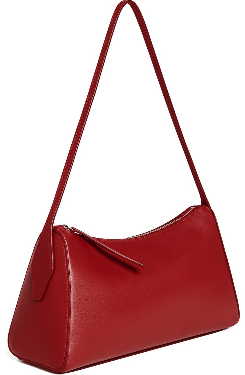 Reformation Hannah Leather Shoulder Bag, Alternate, color, Lipstick Leather