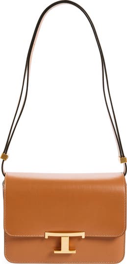 セールTODS XBWTSEA0200XSOB215 T-TIMELESS HANDBAG SMALL Woman WHITE T Timeless Shoulder Bag in Leather Small
