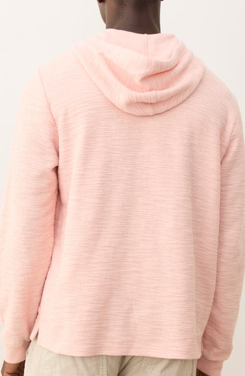 Marine Layer Portola Slub Cotton Beach Hoodie In Pink