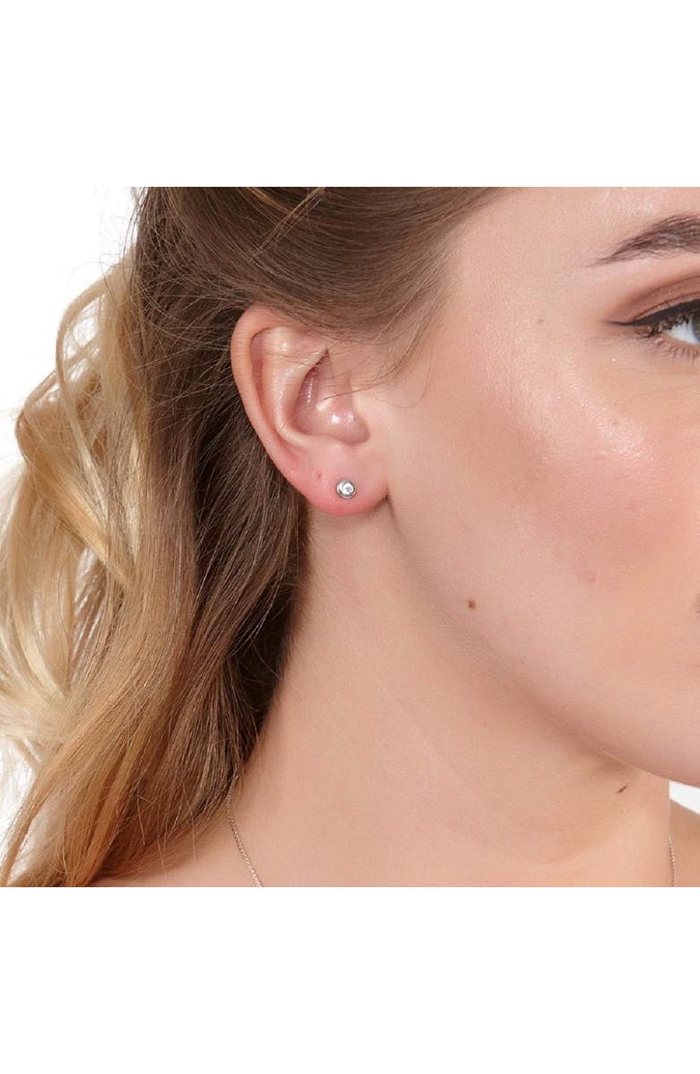 Lucy Quartermaine Interchangeable Splash Earrings, Alternate, color, Sterling Silver