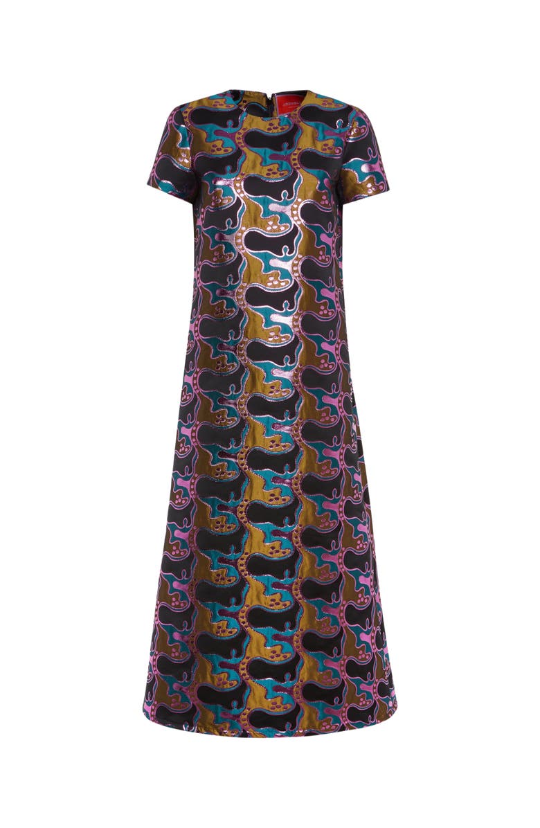 La DoubleJ Super Swing Dress Spritz Blue Petrol, Alternate, color, 