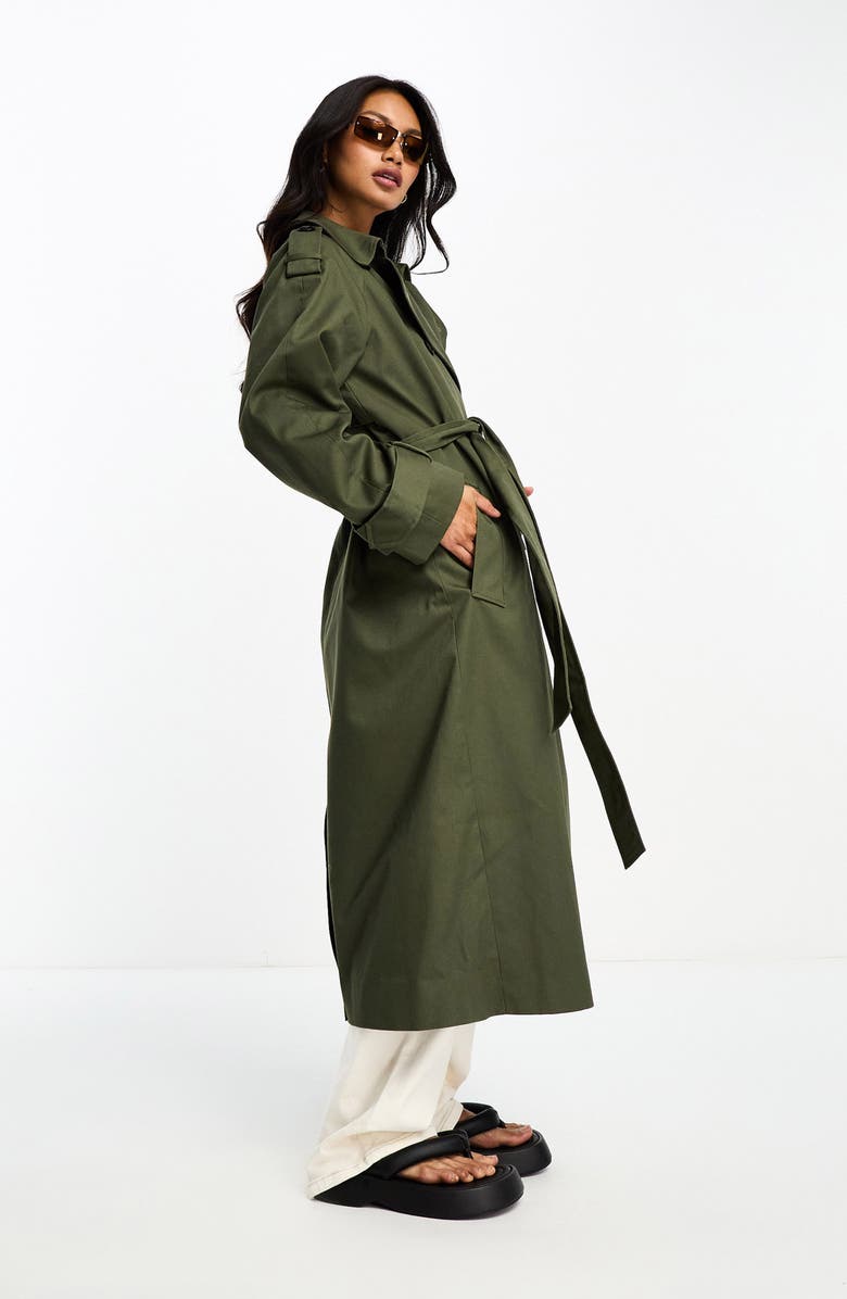 ASOS DESIGN Longline Trench Coat, Alternate, color, 