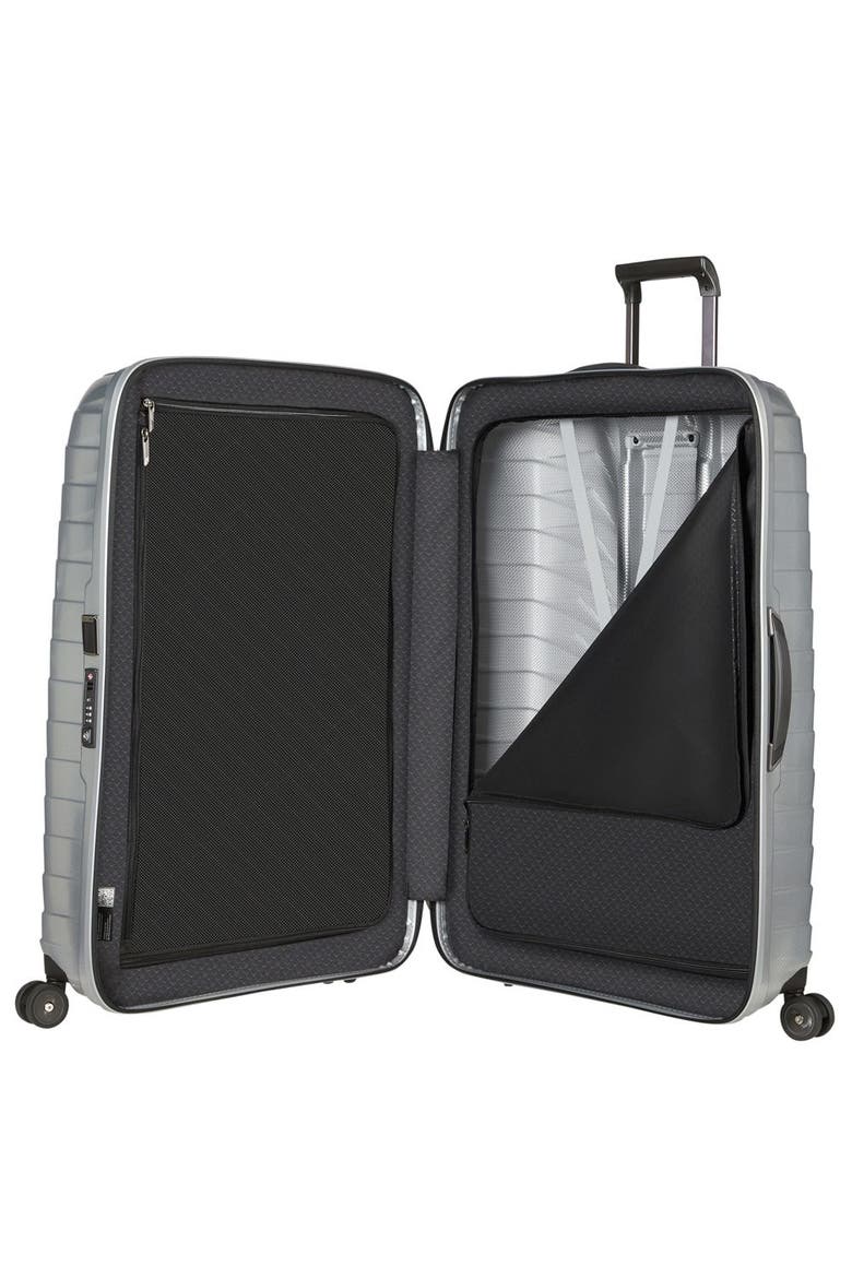 Proxis Hardside 30" X-Large Checked Spinner Luggage, Alternate, color, Silver