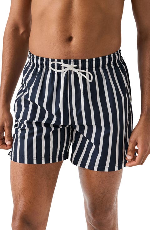 Stripe Swim Trunks