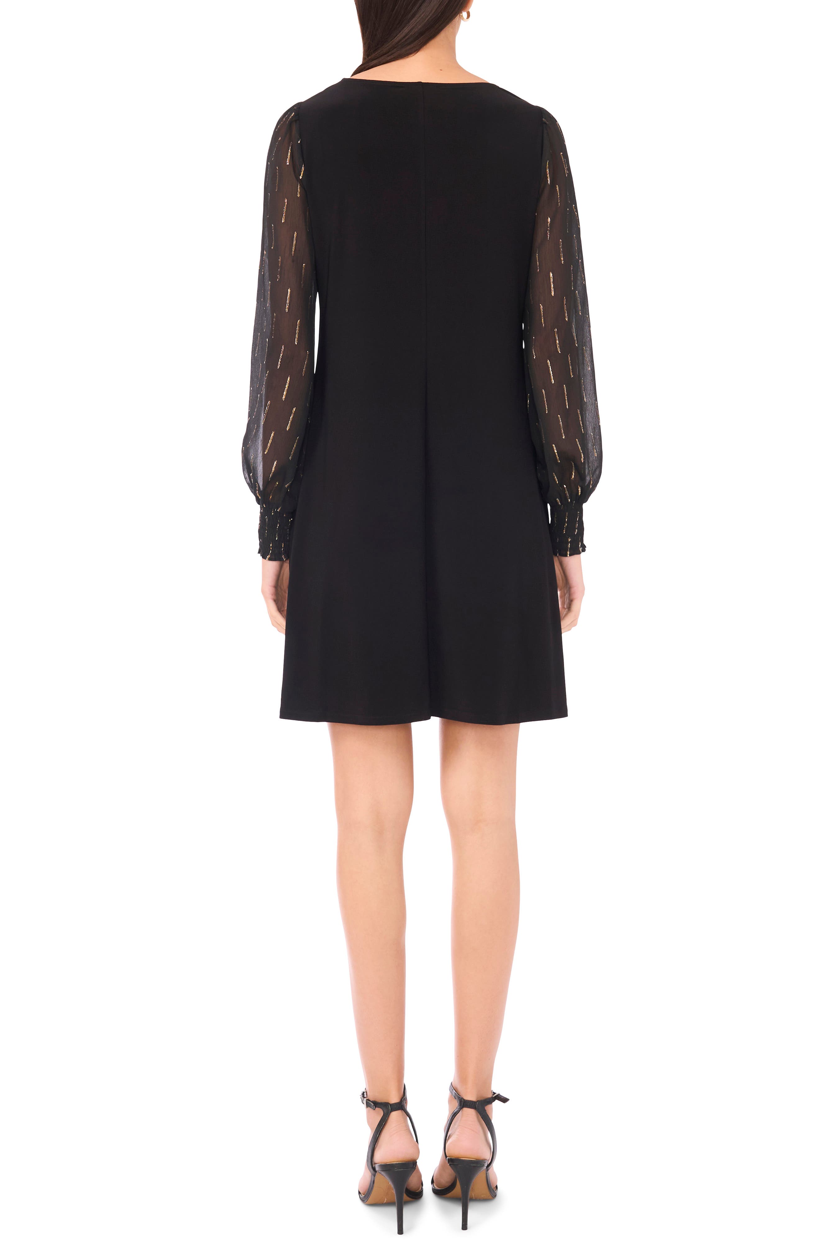 Balloon Sleeve Shift Dress - image 2