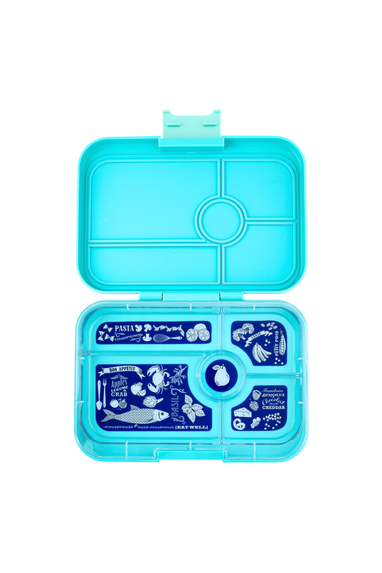 Tapas Bento-Style Leakproof Lunch Box 5 Compartments, Alternate, color, Antibes Blue